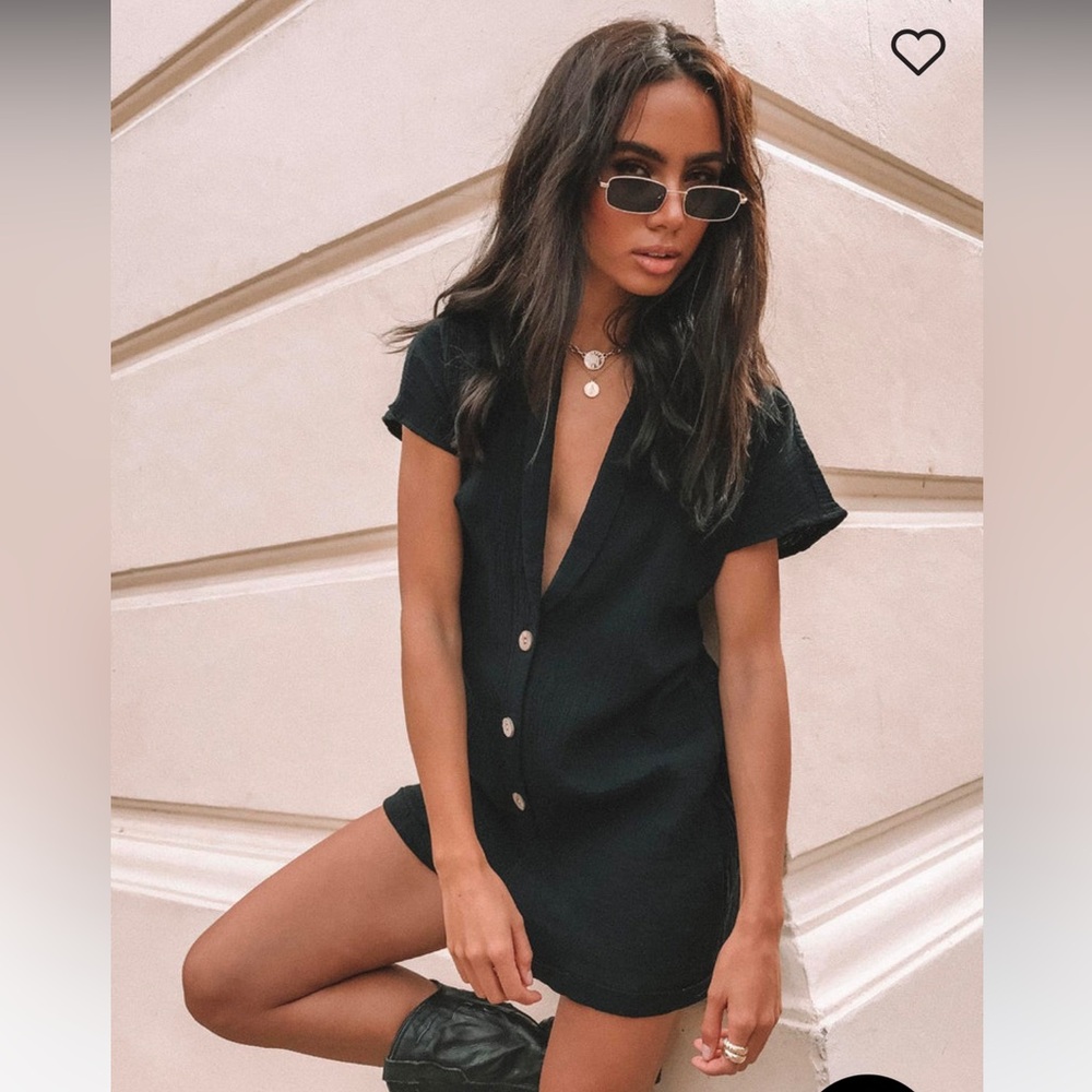 Princess Polly Black Vixen Romper
